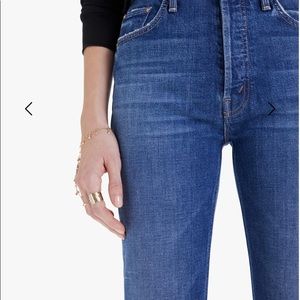 MOTHER size 32 The Tripper Ankle Fray - Nature Touch Base